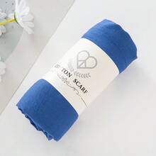 1pc Solid Color Women Scarf,Daily Wear Hijab,High Quality Wrinkle Soft Breathable Comfortable Headscarf Shawl For Women - Multicolor - View 13