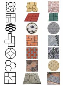 1 Stück Kunststoff Beton Form, Garten Boden Zement Weg Imitation Stein Textur Form, Hof DIY Pflasterung Form für Außenbereich Garten, Landschaftsarchitektur, Haus Villa Innenhof, Freizeitbauernhof