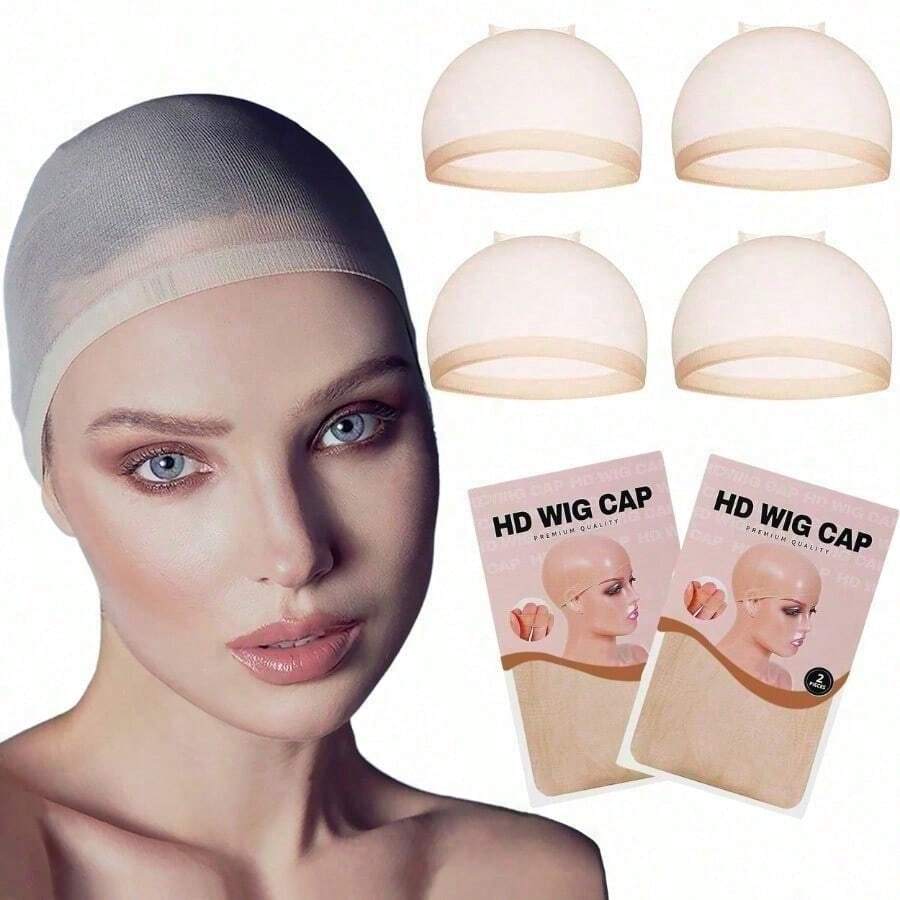 1 pieza Gorro de peluca invisible para adulto neutro, super suave y transpirable de nailon elástico, color caqui
