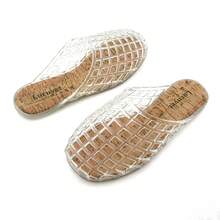 FRAN WILLOR Shoes For Women Slip On Jelly Mesh Slides Comfortable Closed Toe Flats Sandals Summer Beach Slippers - 無色 - 查看 5
