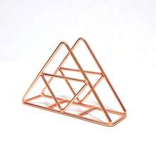 1pc Stylish Modern Metal Napkin Holder For Bathroom And Kitchen - Table Accessory For Tissue Organization - Golden/Rose Gold/ Black - Multicolor - View 10