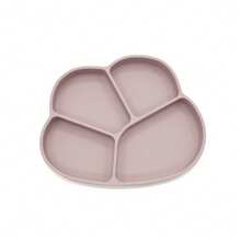 1 Set Silicone Baby Plates, Kids Non-Slip Bear Paw Feeding Plates With Suction Cup, 1 Piece Toddler Plate, Baby Divided Suction Bowl, Silicone Infant Feeding Bowl, Anti-Slip, Weaning Items, Microwave & Dishwasher Friendly - Multicolor - View 9