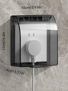 1 pieza Cubierta moderna para tomacorriente, multicolor, plástico resistente, a prueba de agua para protección de tomacorriente de baño/inodoro