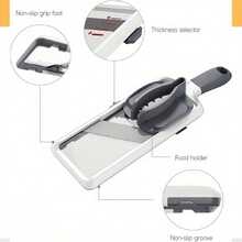 Vegetable Cutter Professional Mandolin Slicer Food Fruit Chopper Tool Adjustable - White - View 8