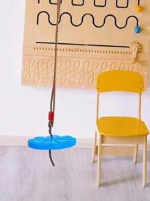 1pc/Tree Rope Swing Disc, Plastic Round Swing, Outdoor Backyard Hanging Swing, Fun Interaction Swing, Family Gathering Swing, Round Swing Seat For Outdoor Backyard Playground