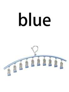 1pc Multifunctional Stainless Steel Clothespins Sock Clips Drying Rack Household Clothes Underwear Socks Organizer - Multicolor - View 11