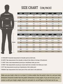 3 piezas Conjunto de traje a cuadros para hombre, que incluye chaqueta, chaleco y pantalones, de estilo minimalista y de moda, para uso casual diario - Gris - Ver 11