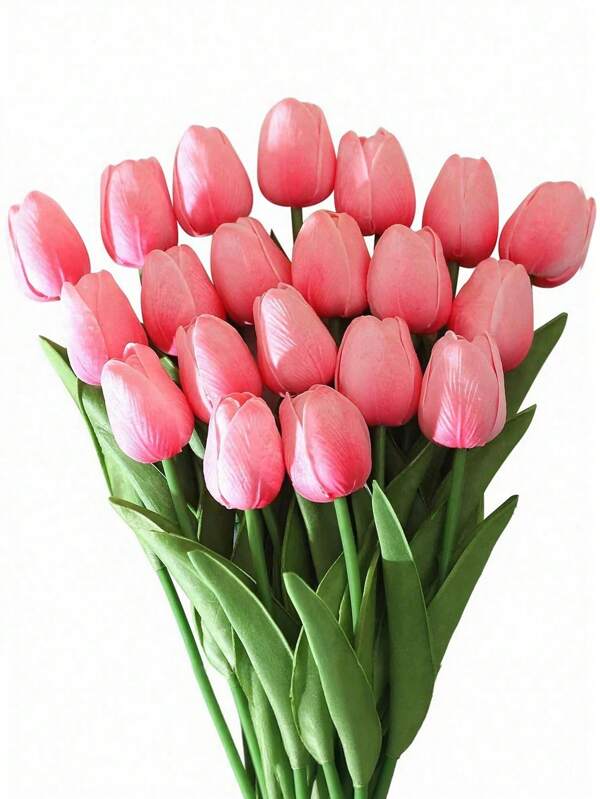 1/3/10/20pcs Premium Artificial Flowers, Real Touch Tulips Bouquet, Artificial Flowers For Wedding Room Home Hotel Party Event Valentine's Day New Years Gifts
