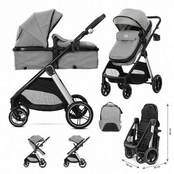 Lorelli Carrito de bebe DUO ASPEN de Lorelli-Grey
