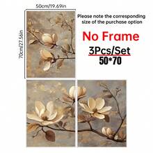 Bộ 3 tranh vải canvas và áp phích, nghệ thuật hoa phong cách cổ điển, trang trí nhà cửa, nghệ thuật treo tường, trang trí phòng, in 2D, quà tặng ngày lễ, phòng khách, phòng ngủ, phòng ăn, trang trí văn phòng, trang trí phòng thẩm mỹ, áp phích cho phòng, trang trí nhà cửa, nghệ thuật treo tường bằng vải canvas, khung tùy chọn, trang trí tường, trang trí phòng khách. - 3 cái - Xem 16