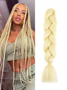 Estensioni per trecce arcobaleno da 24 pollici, capelli sintetici viola professionali, trecce jumbo, estensioni per capelli colorate a gradiente africane per intrecciare all'ingrosso per Ognissanti e Natale