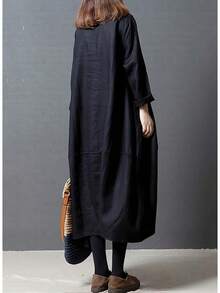 Women Long Dresses - màu đen - Xem 5