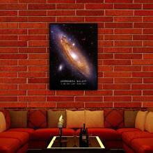 1 Pc Universe Space Poster Prints Veil Rosette Nebula Black Hole Galaxy Canvas Painting Modern Wall Art Pictures Bedroom Home Decor ,Wall Art With Frame