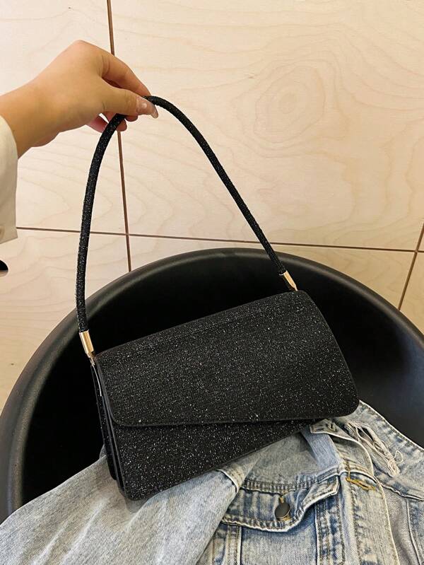 Minimalistische quadratische Handtasche für Frauen, neue sommerliche Mode einfarbige Schultertasche, lässige Tragetasche, Vintage Umhängetasche