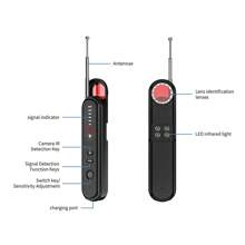 Hidden Camera Detector - 2025 Camera Detector, Hidden Device GPS Detector, Insect Detector, Suitable For Hotels, Travel, Offices, 5-Level Sensitivity (Black)