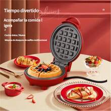 Mini Wafleras Maker,Máquinas para hacer crepes, panificadoras caseras, mini gofreras, horneadoras de sándwiches, máquinas de desayuno multifunción,sandwichera, bandeja para hornear,Waffle Makers - Tipo de Enchufe A USA (110-127V) - Ver 5