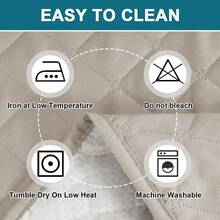 100% Waterproof Sofa Covers Couch Cover Sofa Cover For Dogs Couch Protector Triple Non-Slip Sofa Slipcover For 3 Cushion Couch Furniture Protector For Pets, Kids,Dog (Sofa 70", Ivory) - Pale Oak - View 7