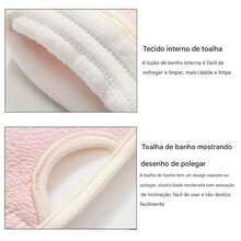 3 Piece Kit Bath Accessories Shower Glove And Exfoliating Band Body Cleaning Sponge Soft Nylon Loofah Esupuma - 粉色 - 查看 4