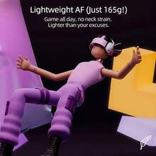 Logitech G435 Premium Wireless Headphones | Aurora Gradient Design | 40H Battery With Fast Charge | Hi-Res Audio Certified | 40ms Ultra-Low Latency | Smart Noise Cancelling - White - View 7