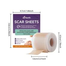 1pc Scar Repair Patch, Silicone Gel Technology, Strong Faded Old Scars, Waterproof For Bathing, Suitable For Children And Adults