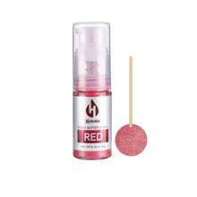 Espray de Brillo Comestible - 8 Colores Spray Brillante de Pastel Polvo Brillante Metálico Chispas para Decorar Galletas Chocolate Fresa, 5g/Botella