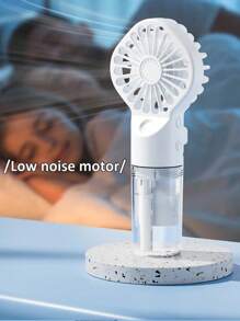 Portable Handheld Misting Fan With Humidifier, USB Rechargeable 4-Speed Adjustable Mini Desk Fan, Suitable For Outdoor And Indoor Use, Gift For Women, Holiday Essential