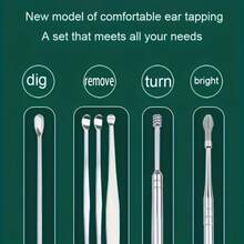 10pcs Stainless Steel Ear Wax Removal Tool Set Spiral Rotating Ear Picking Spoon & Ear Picker Spoon For Cleaning & Collecting Ear Wax-Perfect As A Gift For Friends And Family - 10pcs - View 6