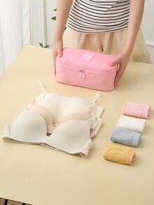 Pcpc9.4inch Portable Toiletry Travel Bag, Divided Storage Bag For Underwear, Convenient And Practical, Can Be Used To Classify Clothes And Personal Items, Travel Storage,Solid Waterproof Underwear & Diapers Luggage Organizer For Travel,Holiday,Back To School Christmas For Holiday Gift Giving,Boho Vibes,The Perfect Gift Travel Essentials Travel Accessories Vacation School Stuff Packing Cubes Dorm Room Essentials College - Multicolor - View 14