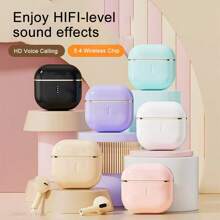 ENC Noise-Canceling Wireless Earbuds, HIFI Stereo, Semi-In-Ear Headphones With 3D Touch Control, Low Latency, Low Power Consumption, Long Battery Life, Waterproof, Sweatproof, Suitable For All Bluetooth Devices