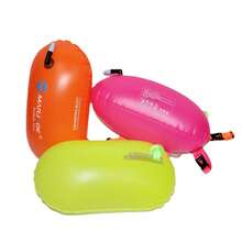 Outdoor Swimming Buoy, Large Air Mouth Easy Inflation Thick PVC With Waist Belt, High Buoyancy Swimming Water Rest Float, Beach Essentials, Beach Accessories, Pool Float - Multicolor - View 4