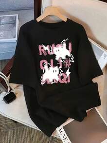 Women Sports Tees & Tanks - 黑色 - 查看 2