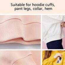 1pc Ribbing Fabric, Knit Rib Fabric, Cuff Fabric For Cuffs, Neckline, Collar, Waistbands & Pants Seam Fixing, For DIY Sewing Accessories, Sewing Supplies Accessories - Multicolor - View 7