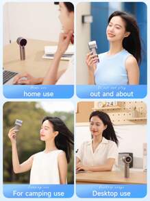 YITUMU Portable Handheld Fan, Speed (1-100) Adjustable Turbo Personal, 1800mAh Battery Rechargeable Cooling Fan, Digital Display, Gifts For Women Men Travel/Camping/Outdoor