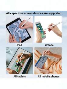 Universal Stylus Pen Compatible With Android Tablets, Also Suitable For IPhone And Tablets, Equipped With 120mAh Rechargeable Battery - Multicolor - View 7