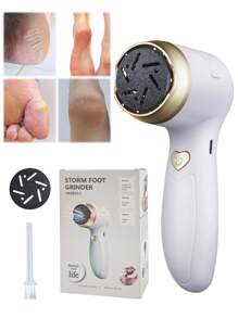 Electric Foot Grinder, Natural Foot Grinding Stone, Warm And Remove Dead Skin, Care For Foot Health, USB Charging Endurance, Waterproof And Dustproof, Whether Home Or Travel, Easy To Carry, Let You Show Beautiful Feet All The Time