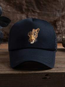 1pc Men's Leopard Print Half Outdoor Sports Animal Street Polyester Decorative Soft Top Baseball Cap, Unisex Visor Hat, Suitable For Spring, Summer, Autumn, Winter - A - View 17