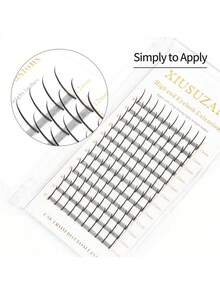 XIUSUZAKI 12 Rows SONG LASHES Wispy Spikes Eyelash Extension Fairy Eyelashes Promade Wispy Fans For Eyelash - Black - View 2