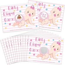 48pcs Baby Shower Game Scratch Cards,Gender Reveal Scratch Cards,Icebreaker Game, Door Prize, Baby Shower Party Activity,Baby Shower Party Decoration,Party Supplies,Party Game & Decorations,Gender Reveal Decorations,Gender Reveal Games - Multicolor - View 2