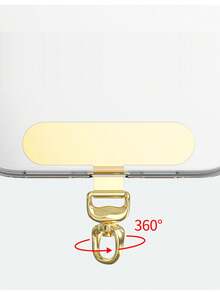 360° Rotatable Stainless Steel Phone Lanyard Hook -  Metal Pad Washer For Secure Phone Strap Attachment