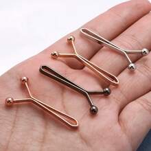 4/8/12pcs Invisible U-Shaped Waist Buckle Clip Waist Buckle Clip No Needle No Sewing Pants Waist Adjuster Pants Leg Fixer Sleeve Length Modification Fixed Buckle Curtain Fixer Clothes Length Modification Fixed Buckle Women'S Headscarf Silk Scarf Neck Clip Pin Y-Shaped Clip To Prevent Displacement Suitable For Daily Life Clothes Skirts Headscarves Various Uses