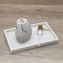 Premium Bathroom Accessories Set: Liquid Soap Dispenser, Soap Dish, Toothbrush Holder, Rinse Cup, Shampoo & Body Wash Refillable Bottles, Soap Pump Bottle, Versatile Lotion Bottles, Asymmetrical Soap Dish, Toothbrush & Toothpaste Storage Box, Couple Rinse Cup. Highly Practical For Home And Commercial Use. - Khaki - View 6