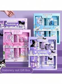 Sanrio Sanrio Stationery Gift Set For Boys And Girls, Includes Pencils, Erasers, Sharpeners, Kuromi, My Melody, Hello Kitty, Ideal Birthday, Back To School, Halloween, Christmas, Thanksgiving Gift For Kids (Assorted Patterns And Colors Due To Production Batch Differences)