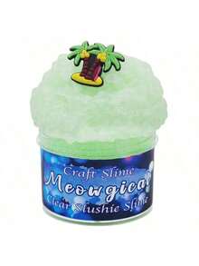 1 件 100ML 彩色豆泥、水晶泥、抗压力挤压泡泡泥、雪花泥、生日派对、圣诞节、万圣节、儿童和成人 DIY 抗压力玩具的礼物，超柔软不粘