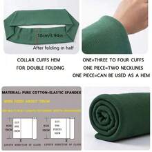 1pc Ribbing Fabric, Knit Rib Fabric, Cuff Fabric For Cuffs, Neckline, Collar, Waistbands & Pants Seam Fixing, For DIY Sewing Accessories, Sewing Supplies Accessories - Multicolor - View 3