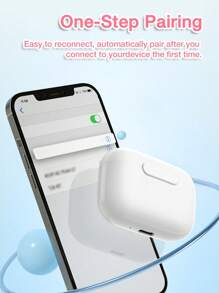 GENAI Auriculares inalámbricos, auriculares inalámbricos 2024 HiFi estéreo con micrófono de cancelación de ruido ENC, larga duración de reproducción in-ear, auriculares deportivos inalámbricos 5.3 para Android iOS