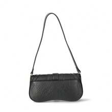 Jessica Simpson Women's Courtney Faux Leather Flap Shoulder Handbag, Meteorite - meteorite - View 2