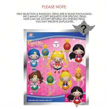 TOEI ANIMATION 1PC Salior Moon 官方授权 3D 动漫人物系列神秘盲袋钥匙扣书包手机钥匙挂件随机一张 Moon 或其他人物形象超值惊喜包送粉丝朋友惊喜礼物