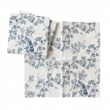 20pcs 33*33cm Disposable Soft Flower Patterned Napkins, Banquet Decorations, Parties, Wedding Banquets, Family Gatherings