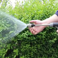 1 pieza Manguera de agua extensible y flexible de alta presión de plástico para el jardín, lavado de autos, jardinería y uso doméstico