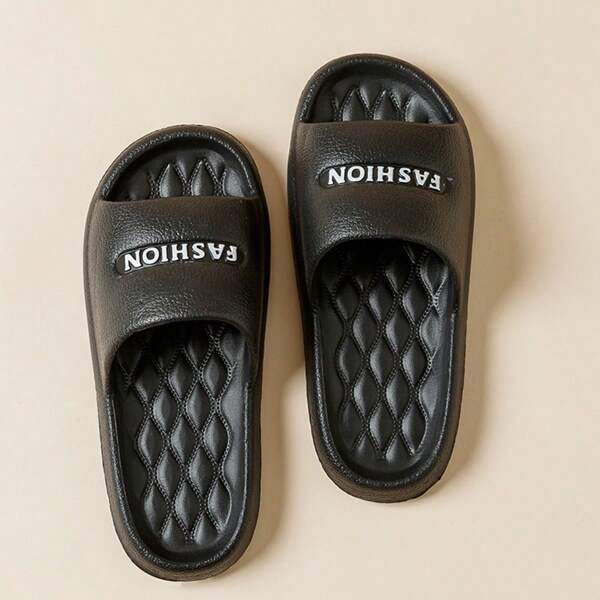 Zapatillas sin cordones de EVA, cómodas para verano para mujeres, zapatillas de casa unisex para parejas, chanclas de plástico para ducha, sandalias con suela gruesa